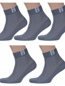 Комплект из 5 пар мужских носков RuSocks (Орудьевский трикотаж) СЕРЫЕ (5-М-2211)