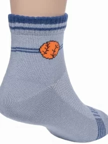 Детские укороченные носки Брестские (БЧК), 15С3085, рис. 486, СВЕТЛО-СЕРЫЕ