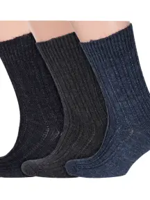 Комплект из 3 пар мужских теплых носков RuSocks (Орудьевский трикотаж) микс 2 (3-М-590)