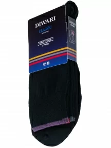 Комплект из 3 пар мужских хлопковых носков DiWaRi, 5С-08СП-3К, черные