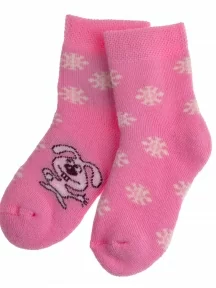 Детские махровые носки Брестские(БЧК), 14С3060, рис. 166, РОЗОВЫЕ