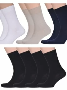 Комплект из 10 пар мужских носков CAVALLIERE (RuSocks), С-330/1-10, микс 3