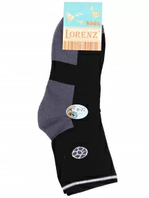 Детские махровые носки LORENZline, Л79, ЧЕРНЫЕ