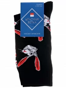 Мужские носки «Красная ветка», С-2026, ЧЕРНЫЕ