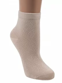 Женские бамбуковые носки в сеточку ХОХ, G-5R2, БЕЖЕВЫЕ