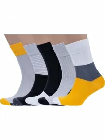 Набор из 5 пар мужских носков MSCLUB №М47, ВИ5-НМ47, микс 2