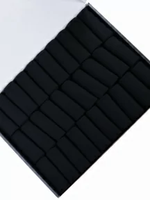 Набор из 30 пар хлопковых мужских носков AROS, С-331-30К, черные в черном кейсе