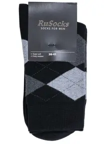 Мужские махровые носки RuSocks (Орудьевский трикотаж) ЧЕРНЫЕ (М3-33064)