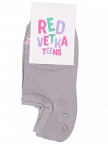 Подростковые ультракороткие носки "Красная ветка", ПС-1419, СЕРЫЕ