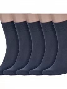 Комплект из 5 пар мужских носков MSCLUB, 5-ПН-01Э, ГРАФИТОВЫЕ