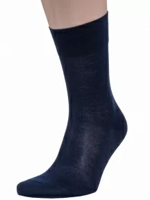 Мужские носки из 100% микромодала Grinston socks (PINGONS), 15D7, ТЕМНО-СИНИЕ
