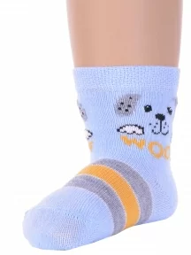 Детские носки Брестские (БЧК), 14С3081, рис. 4049, БЛЕДНО-ГОЛУБЫЕ