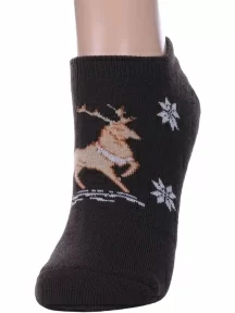 Женские махровые шерстяные носки АЛЬТАИР, ДМ-50, ШОКОЛАД