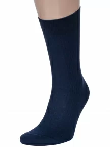 Мужские носки из 100% хлопка RuSocks (Орудьевский трикотаж), М3-11946, ТЕМНО-СИНИЕ