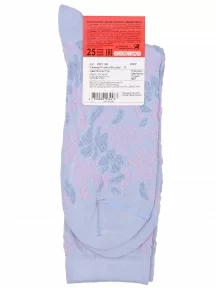 Женские носки Брестские (БЧК), 20С1140, рис. 507, СЕРО-ГОЛУБЫЕ