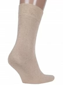 Комплект из 3 пар мужских носков ХОХ из вискозы и льна, 3-X-1107, БЕЖЕВЫЕ