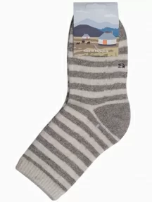 Детские носки из 100% монгольской шерсти (Монголка), 02151, СЕРЫЕ