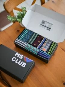 Набор из 10 пар мужских носков MSCLUB №М41, ВИ10-НМ41, микс "Полосатый"