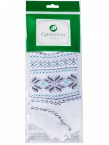 Женские носки из полушерсти Grinston socks (PINGONS), 17D4, БЕЛЫЕ