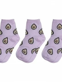 Комплект из 3 пар детских носков Альтаир, 3-А223, СИРЕНЕВЫЕ