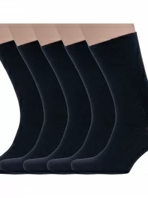 Комплект из 5 пар мужских медицинских носков Dr. Feet (PINGONS), 5-15DF3, ЧЕРНЫЕ