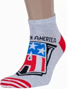 Мужские короткие носки Marvel DiWaRi, 17С-141СПМ, рис. 074, СВЕТЛО-СЕРЫЕ