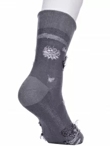 Детские махровые носки LORENZline, П4М, ТЕМНО-СЕРЫЕ