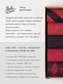 Набор из 5 пар мужских носков "Нева-Сокс", НС-5-НМ34, микc "Дипломат"