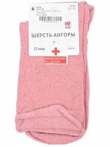 Женские теплые носки с ослабленной резинкой Hobby Line, Нжа6199-01, СВЕТЛО-РОЗОВЫЕ