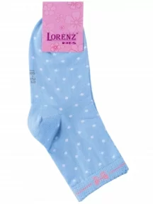 Детские носки LORENZline, Л105, ГОЛУБЫЕ в горох