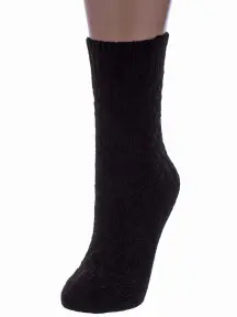Женские полушерстяные носки RuSocks (Орудьевский трикотаж) ЧЕРНЫЕ (Ж3-38847)