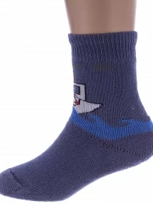 Детские махровые носки Альтаир, С108, ДЖИНСОВЫЕ