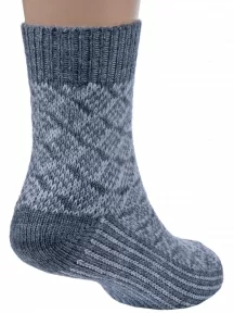 Детские полушерстяные носки RuSocks (Орудьевский трикотаж), Д-382, СЕРЫЕ, рис. 3