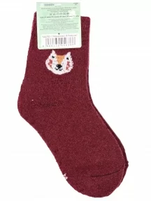Детские теплые махровые носки Hobby Line, Ндад7622-1, БОРДОВЫЕ