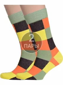 Комплект из 2 пар мужских носков НЕВА-Сокс, 2-М-3, МУЛЬТИКОЛОР