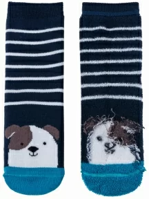 Детские махровые носки RuSocks (Орудьевский трикотаж), Д3-33039, рис. 03, ТЕМНО-СИНИЕ