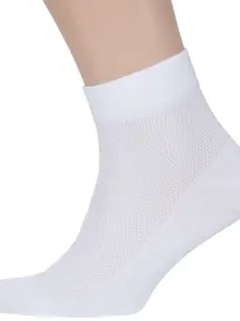 Мужские носки в сеточку RuSocks (Орудьевский трикотаж) БЕЛЫЕ (М3-23810)