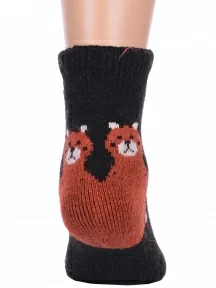 Детские теплые махровые носки Hobby Line, Ндад7617-1, ЧЕРНЫЕ