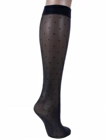 Женские гольфы Conte, 21С-147СП DOTS, Nero, черные