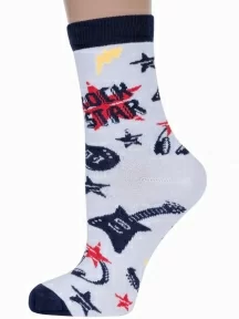 Детские носки "Красная ветка", С-2141, БЕЛЫЕ