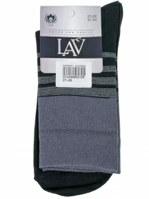 Мужские носки "Борисоглебский трикотаж", 4С960, ЧЕРНО-СЕРЫЕ