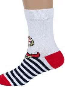 Детские носки RuSocks (Орудьевский трикотаж), Д-43, рис. 24, БЕЛЫЕ