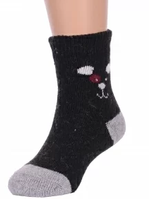 Детские теплые махровые носки Hobby Line, Ндад7622-5, ЧЕРНЫЕ