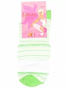 Подростковые носки LORENZline, П4, САЛАТОВЫЕ
