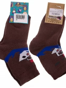 Детские махровые носки Альтаир, С108, КОРИЧНЕВЫЕ