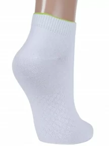 Комплект из 3 пар женских носков Гамма, 3-С1605, БЕЛО-САЛАТОВЫЕ