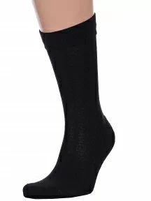 Мужские полушерстяные носки с махровым следом LORENZline, В1М, ЧЕРНЫЕ
