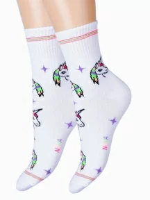 Детские носки "Красная ветка", С-588, БЕЛЫЕ