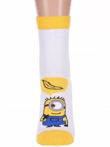 Женские носки серии Миньоны Брестские (БЧК), 20С1124, рис. 310, БЕЛЫЕ