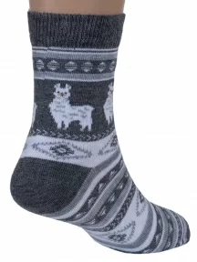 Комплект из 5 пар детских носков RuSocks (Орудьевский трикотаж), 5-Д3-13159, рис. 05, ТЕМНО-СЕРЫЕ